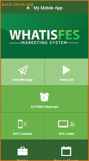 WhatisFES App and Marketing System screenshot