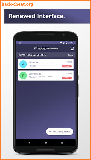 Whatloggy Pro. Whats'App online notification screenshot