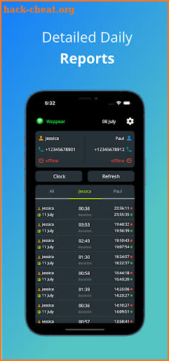 Whats Appear - Online Tracker screenshot
