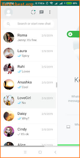 WhatsAgain for Dual Messenger screenshot