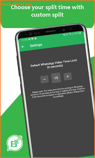 WhatsCut : Video Cut for Whatsapp, Story Splitter screenshot