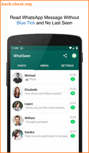 WhatSeen -No Last Seen,Hide Blue Tick for WhatsApp screenshot