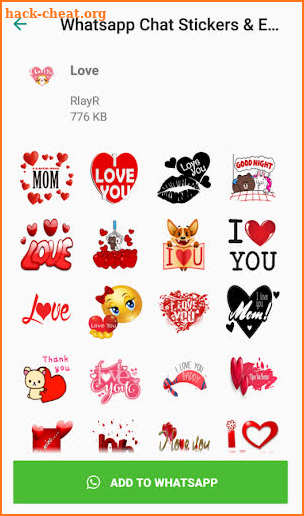 WhatsEmo Sticker Packs screenshot