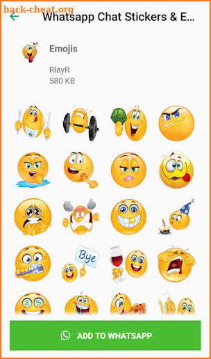 WhatsEmo Sticker Packs screenshot
