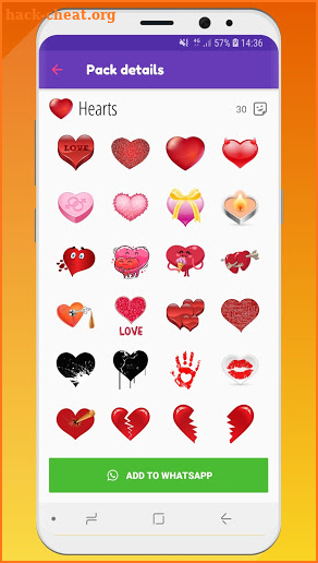 💚 WhatsLov: love stickers (WAStickerApps) screenshot