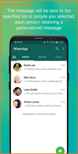 WhatsName  - Broadcasts Personal WhatsApp screenshot