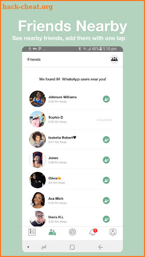 WhatsNum: Friends Search for WhatsApp Numbers screenshot