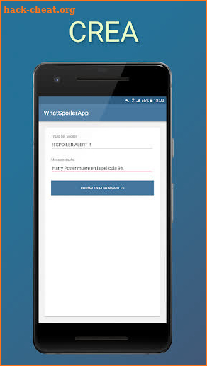 WhatSpoilerApp - Send Spoilers screenshot