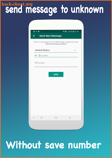 Whatsquick 2018 Send Message without Saving Number screenshot