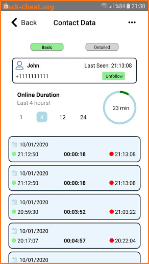 WhatStat : WhatsApp Online Tracker screenshot