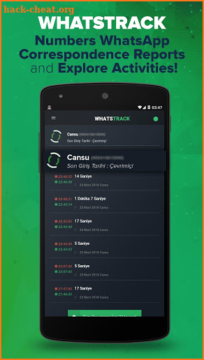 WhatsTrack - Online Tracking screenshot