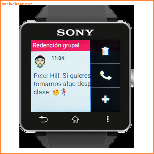 WhatsUp for Sony Smartwatch2 screenshot