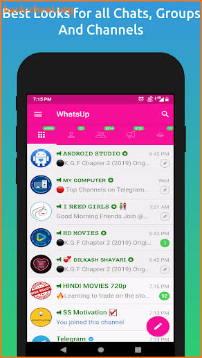 WhatsUp Messenger - Social Unique Chat App screenshot