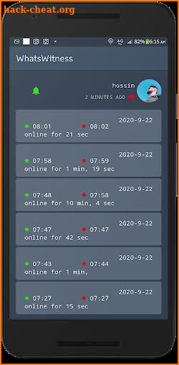 WhatsWitness (Online Tracker) screenshot