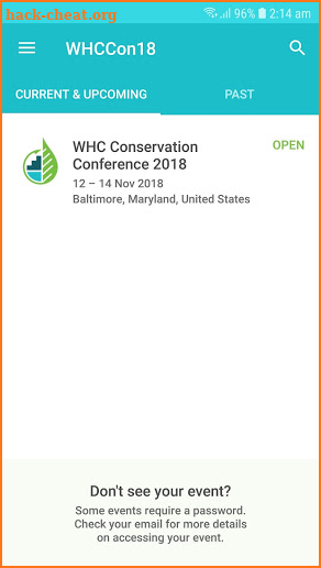WHC Conservation Conference screenshot