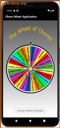 Wheel Of Chores screenshot
