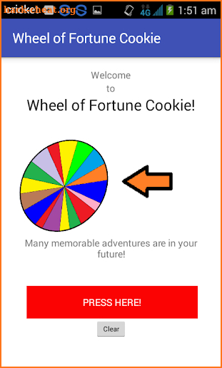 Wheel of Fortune Cookie screenshot