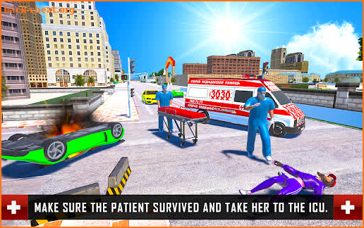 WheelChair People Rescue Ambulance Games screenshot