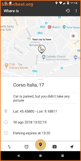 Where is my car - Find your car parking position screenshot