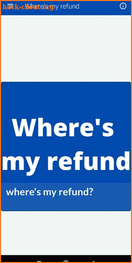 Where´s my refund screenshot