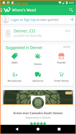 Where's Weed - Cannabis Deals & Dispensary Locator screenshot