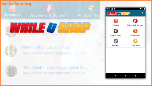 WhileUShop - USA freebies and coupons screenshot