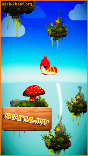 Whirlybird doodle larva jumping game screenshot