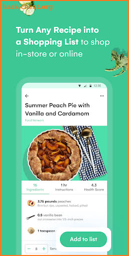 Whisk: Turn Recipes into Shareable Shopping Lists screenshot