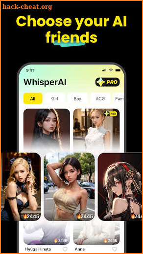WhisperAI - your ai friends screenshot