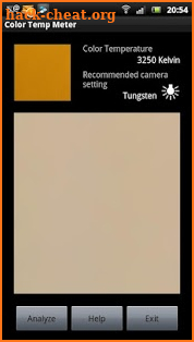 White Balance Color Temp Meter screenshot