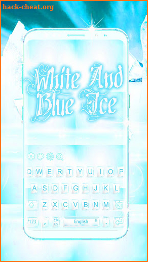 White Blue Ice Keyboard screenshot