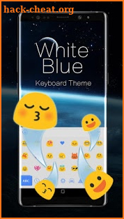 White Blue System Keyboard screenshot