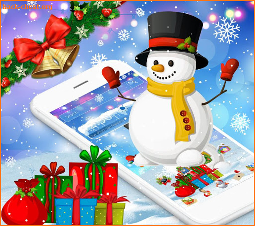 White Christmas Snowman Gift Theme screenshot