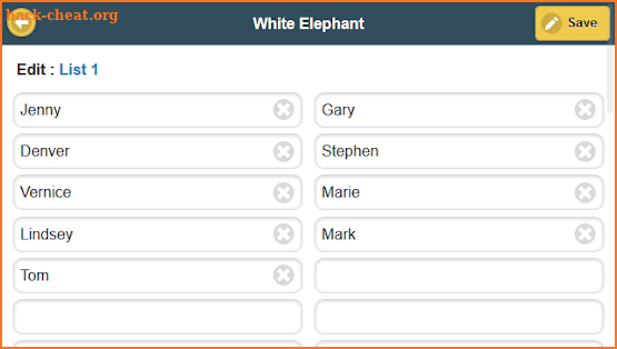 White Elephant Gift Exchange Spinner Pro screenshot