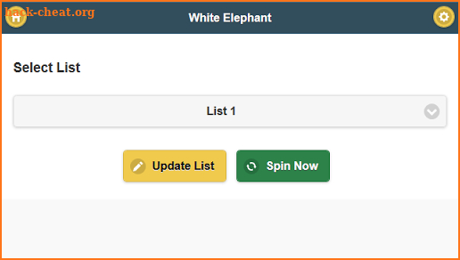 White Elephant Spinner screenshot