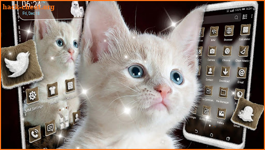 White Kitten Theme screenshot
