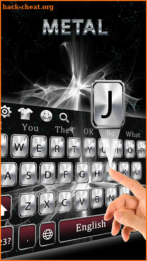White metal element keyboard screenshot