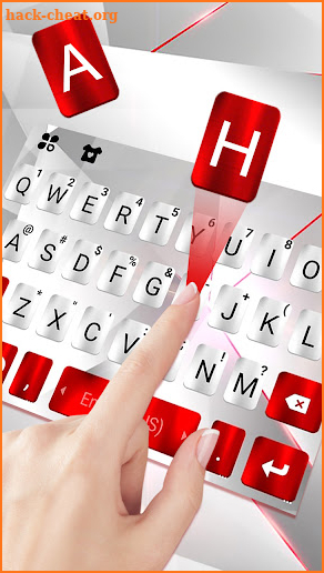 White Metal SMS Keyboard Background screenshot