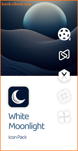 White Moonlight Icon Pack screenshot