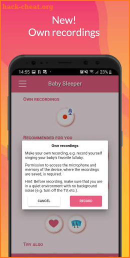 White Noise Baby App - free infant sleep sounds screenshot