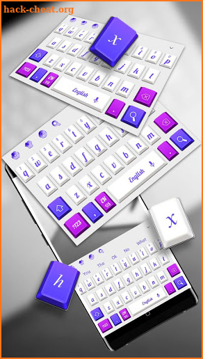 White Purple Keyboard screenshot