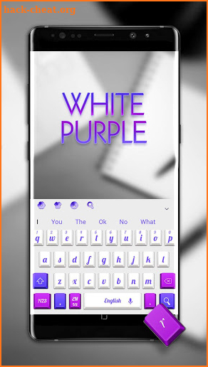 White Purple Keyboard screenshot