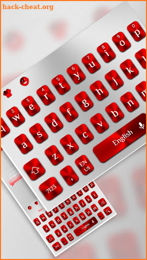 White Red Keyboard screenshot