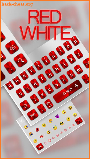 White Red Keyboard screenshot