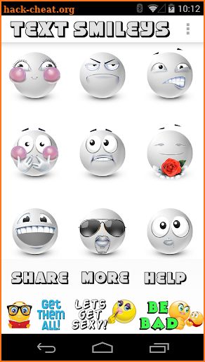 White Smileys by Emoji World ™ screenshot