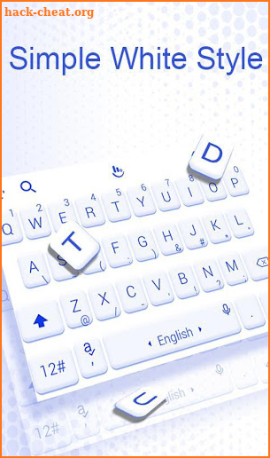 White Style Keyboard Theme screenshot
