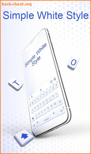 White Style Keyboard Theme screenshot