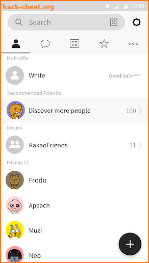 White Theme - KakaoTalk Theme screenshot