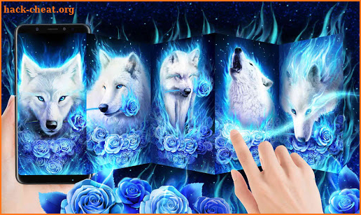 White Wolf Live Wallpaper screenshot