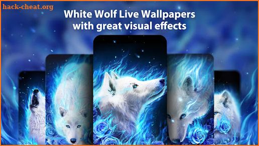 White Wolf Live Wallpaper & Launcher Themes screenshot